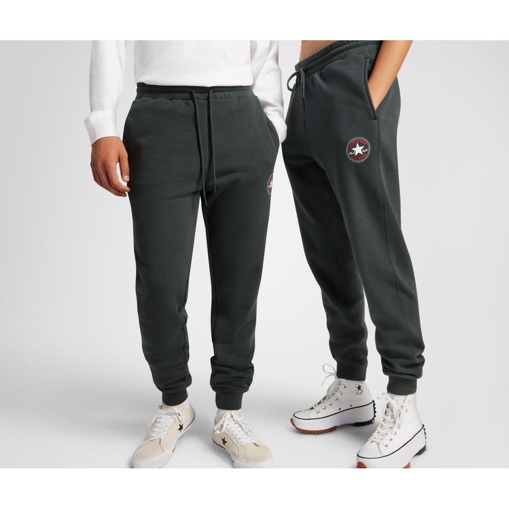Converse Unisex Go-To All‎ Star Patch Standard-Fit Fleece Sweatpants Medium